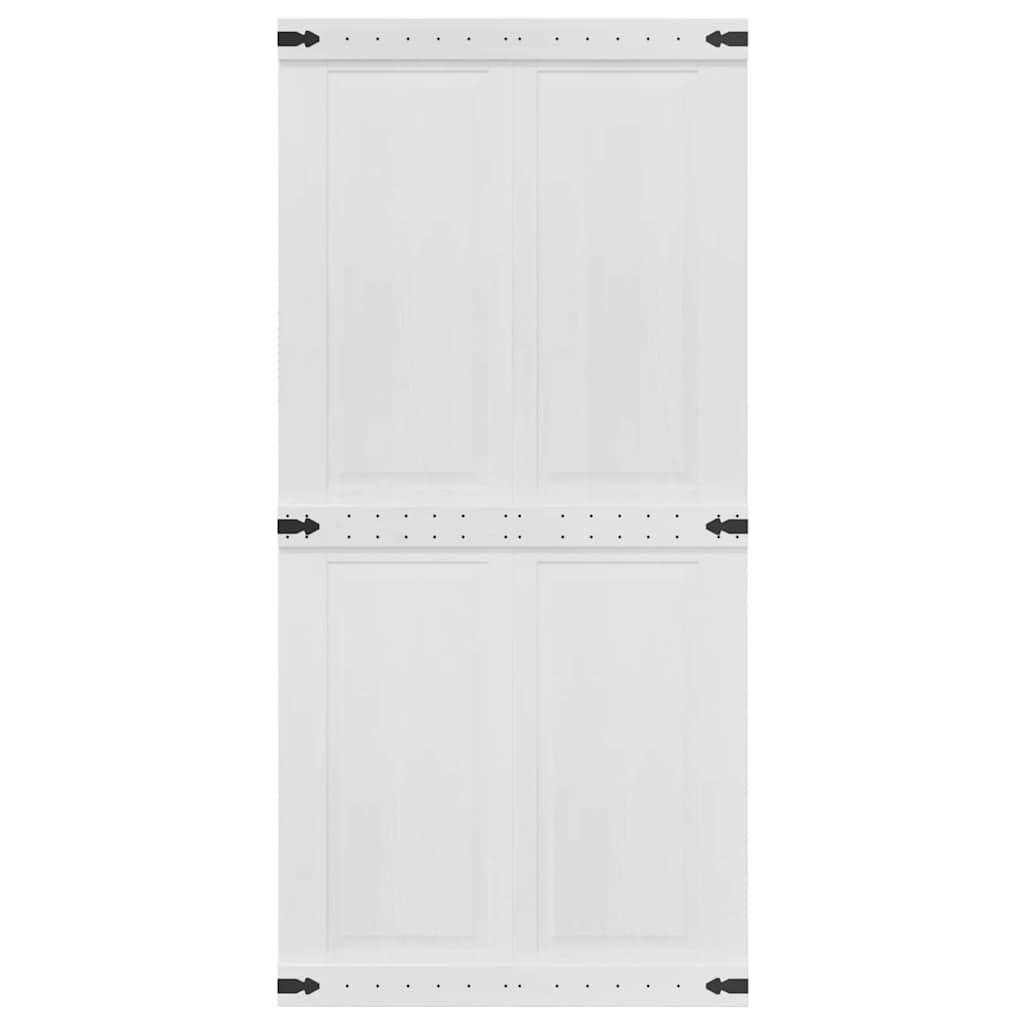 Låvedør Corona Hvit 100 x 210 cm Heltre furu