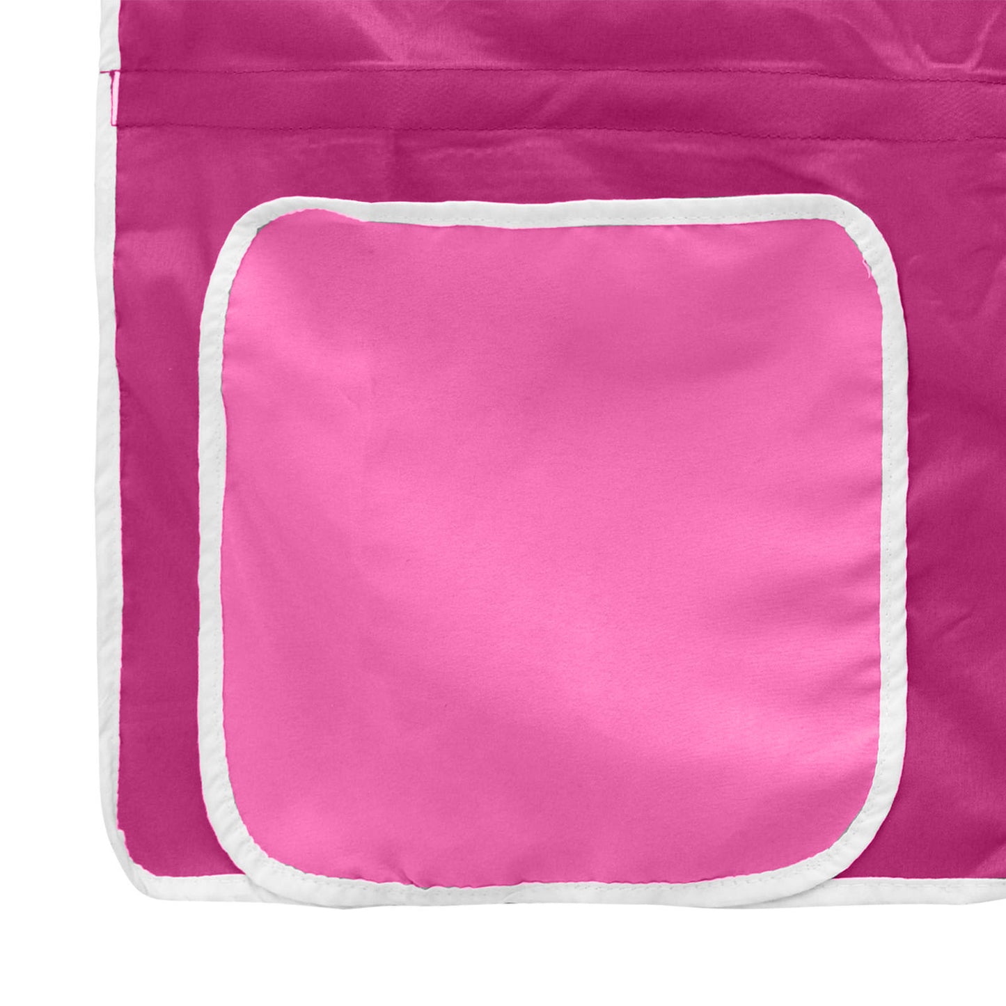 Køyeseng for barn med gardiner Svart og Rosa 107 x 203 cm