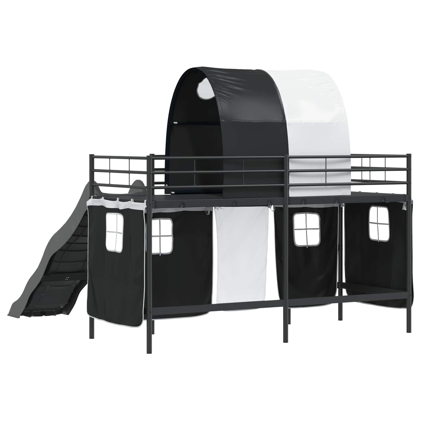 Barns Lofteseng Svart 90 x 190 cm Metall