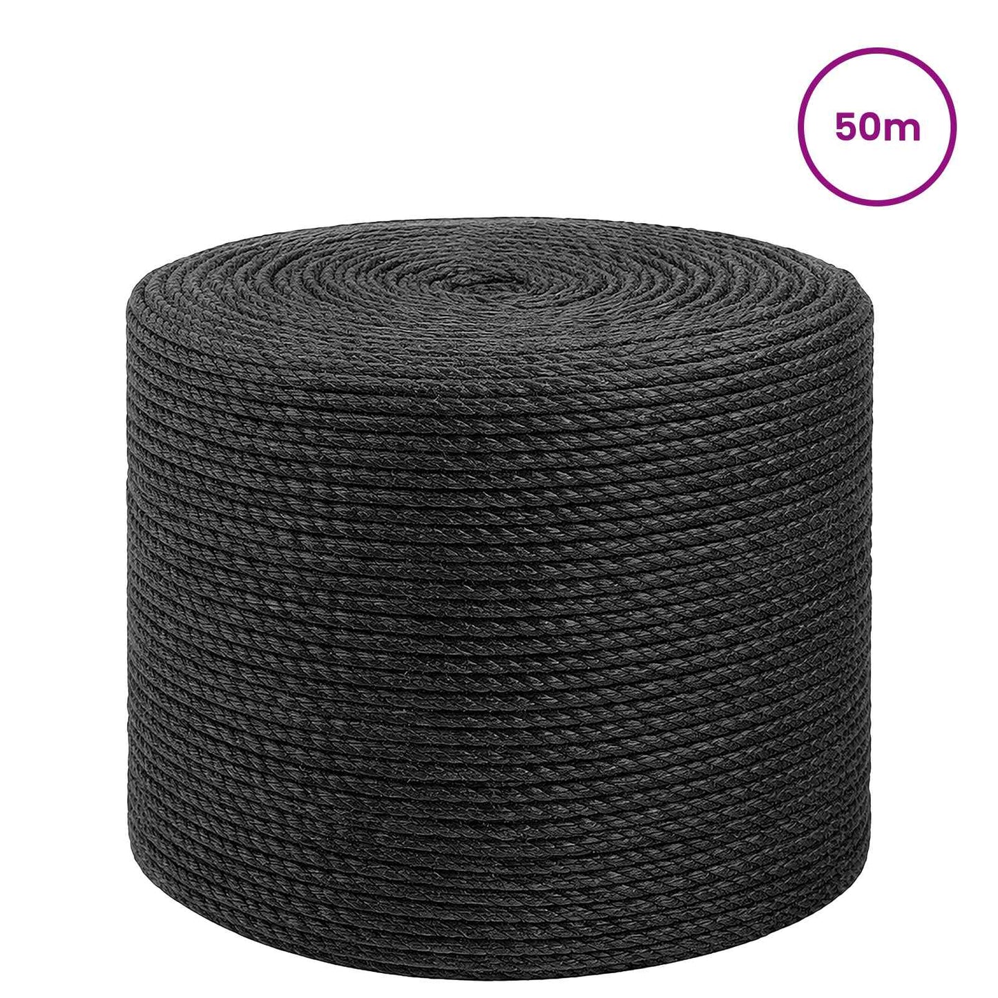 Jute tau 8 Svart 100% Tossa jute
