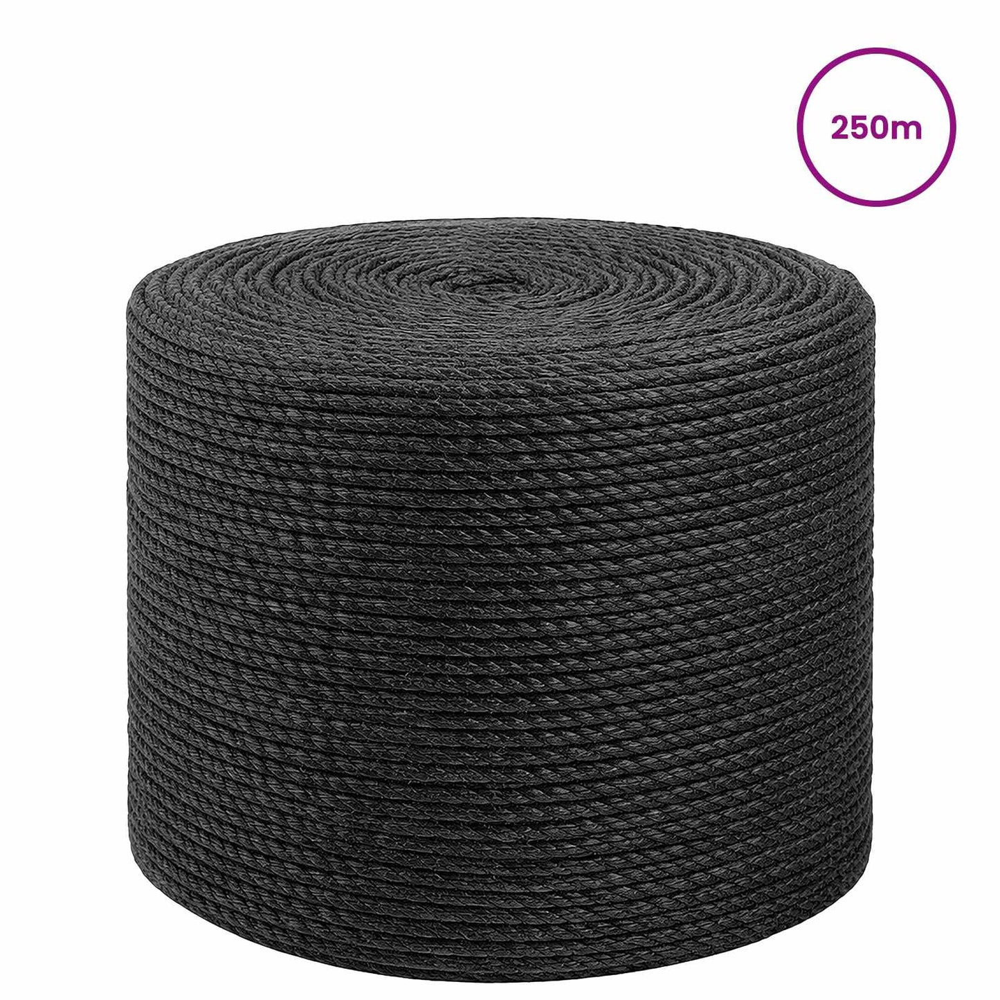 Jute tau 8 Svart 100% Tossa jute