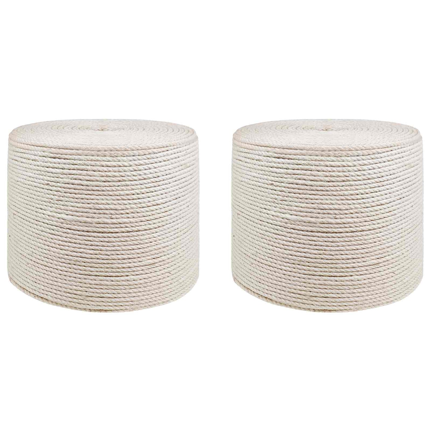 Jute Tau 2 pcs 2 Hvit 100% Tossa jute
