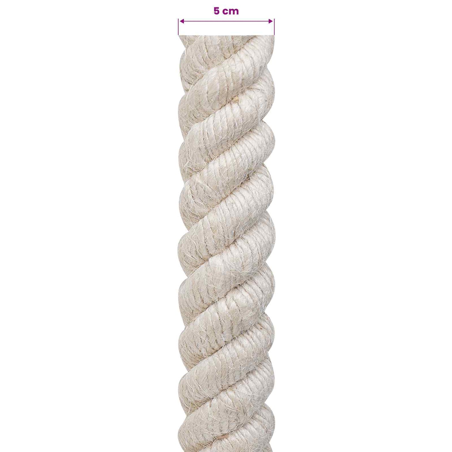 Jute tau 50 Hvit 100% Tossa jute