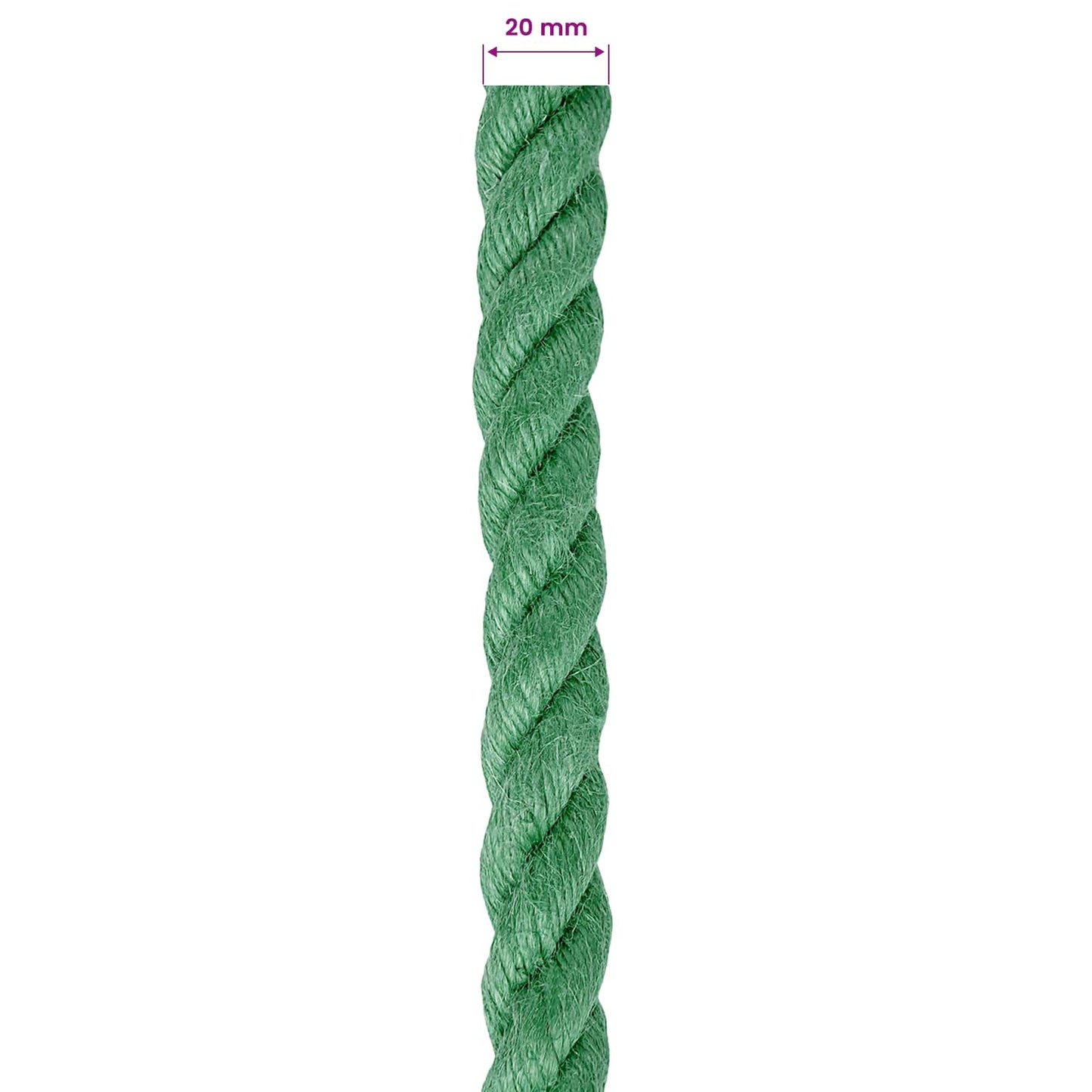 Jute tau Grønn 100% Tossa jute