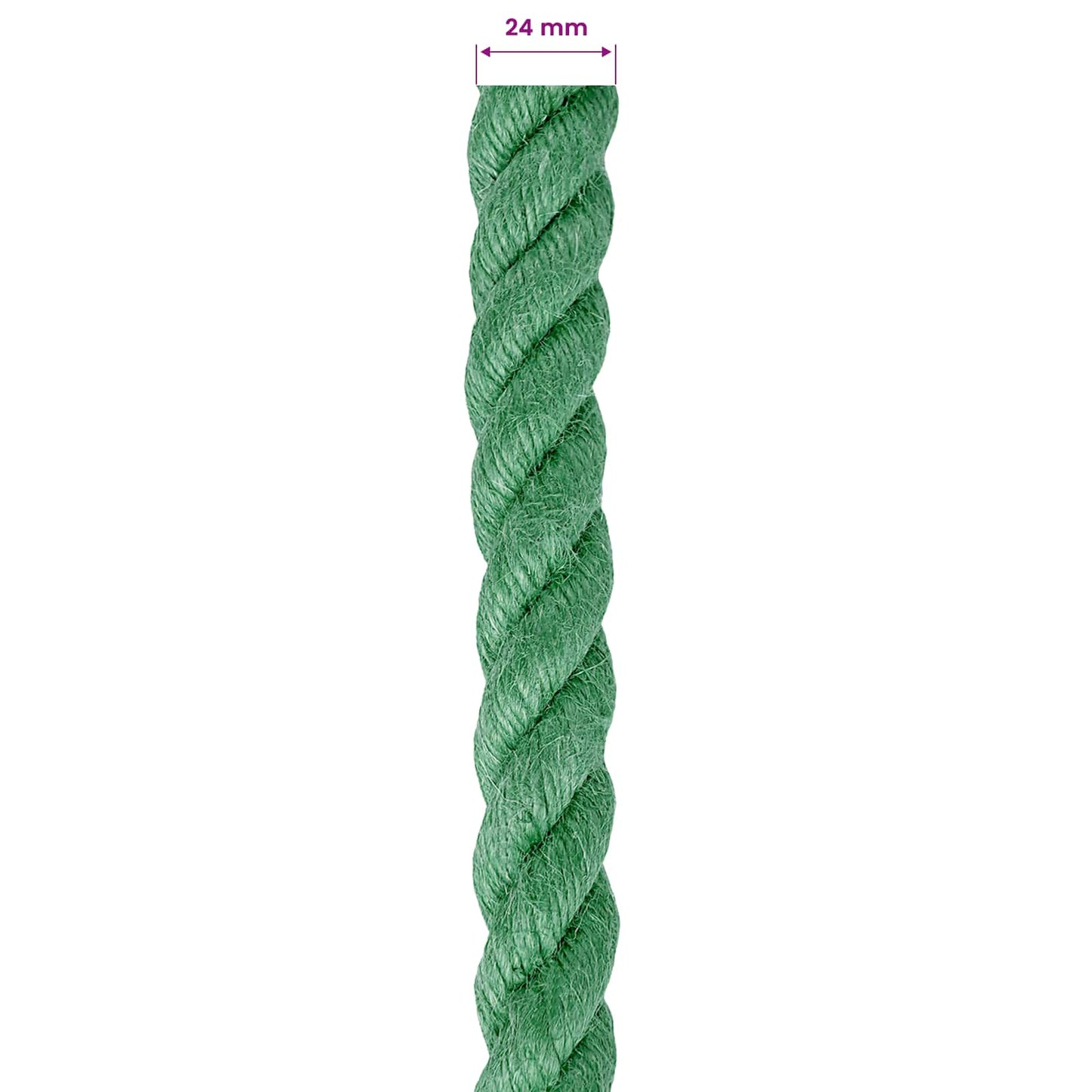 Jute tau Grønn 100% Tossa jute
