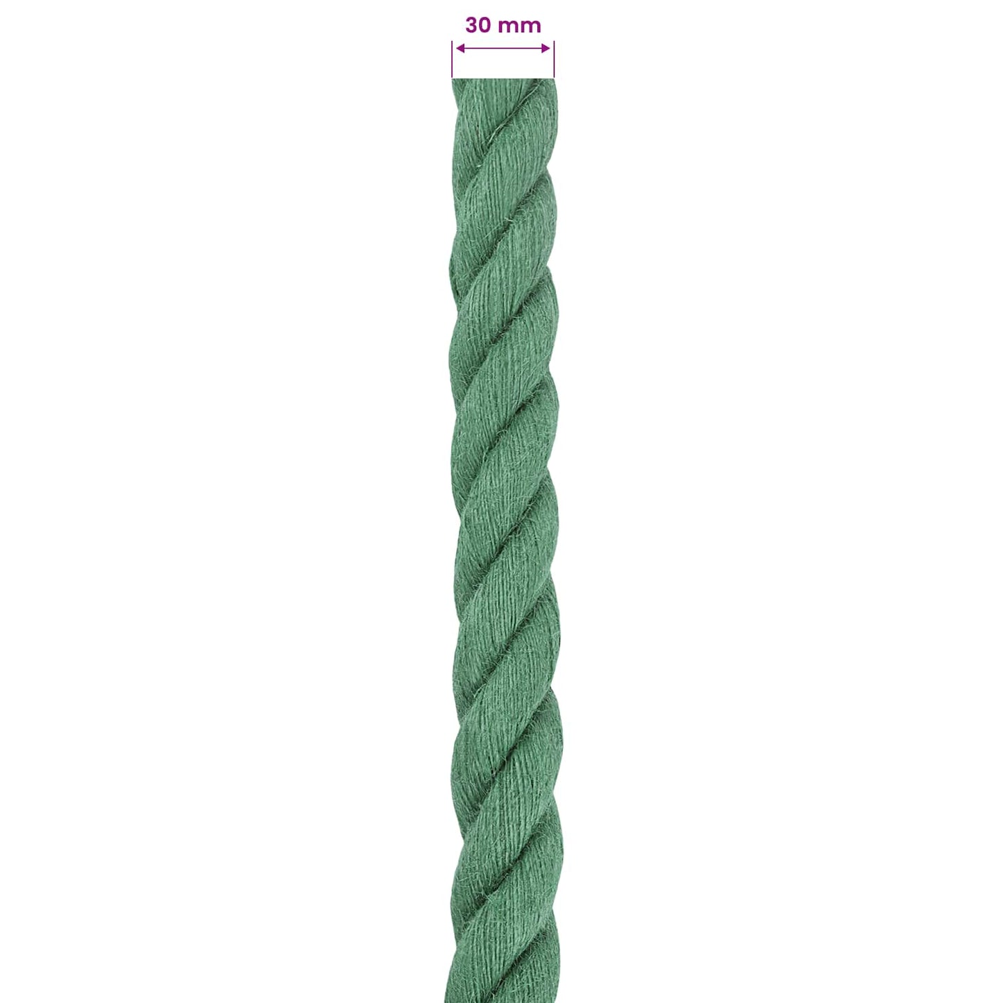 Jute tau Grønn 100% Tossa jute
