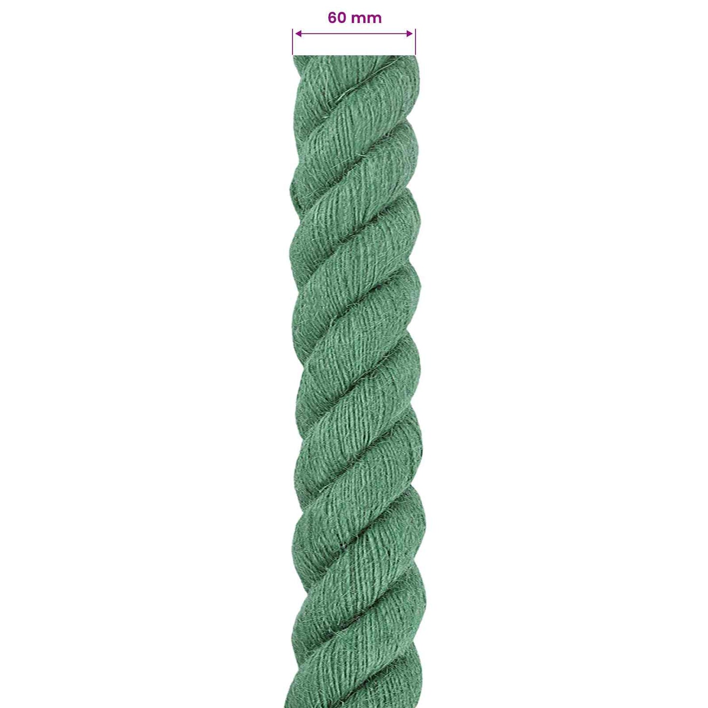 Jute tau Grønn 100% Tossa jute