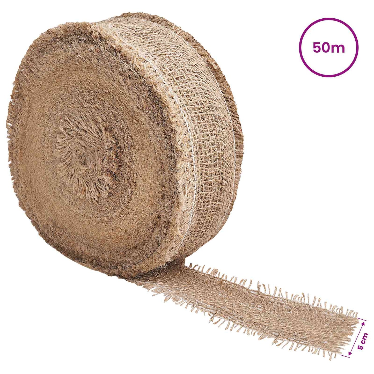 Jute Rull Naturlig 5 x 5000 cm