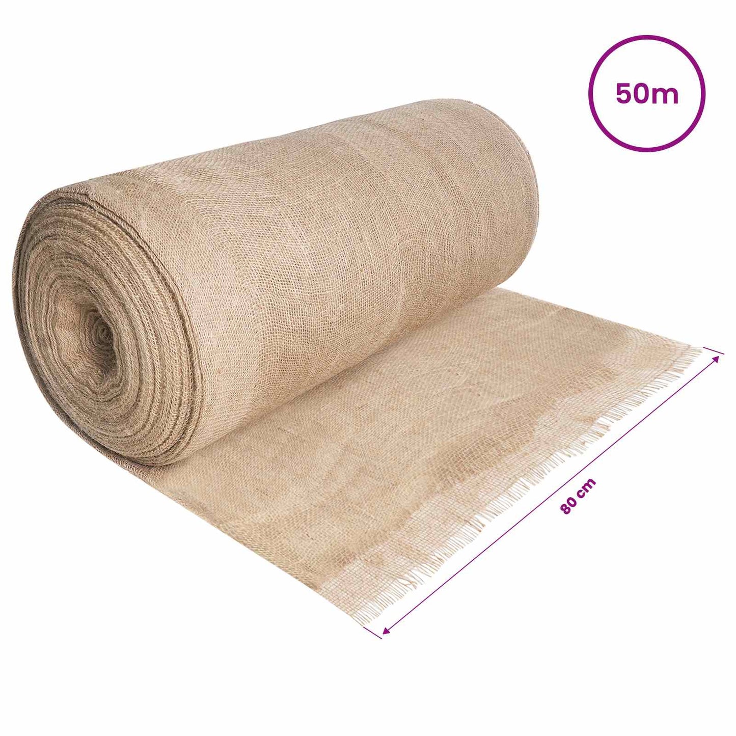 Jute Rull Naturlig 160 x 5000 cm