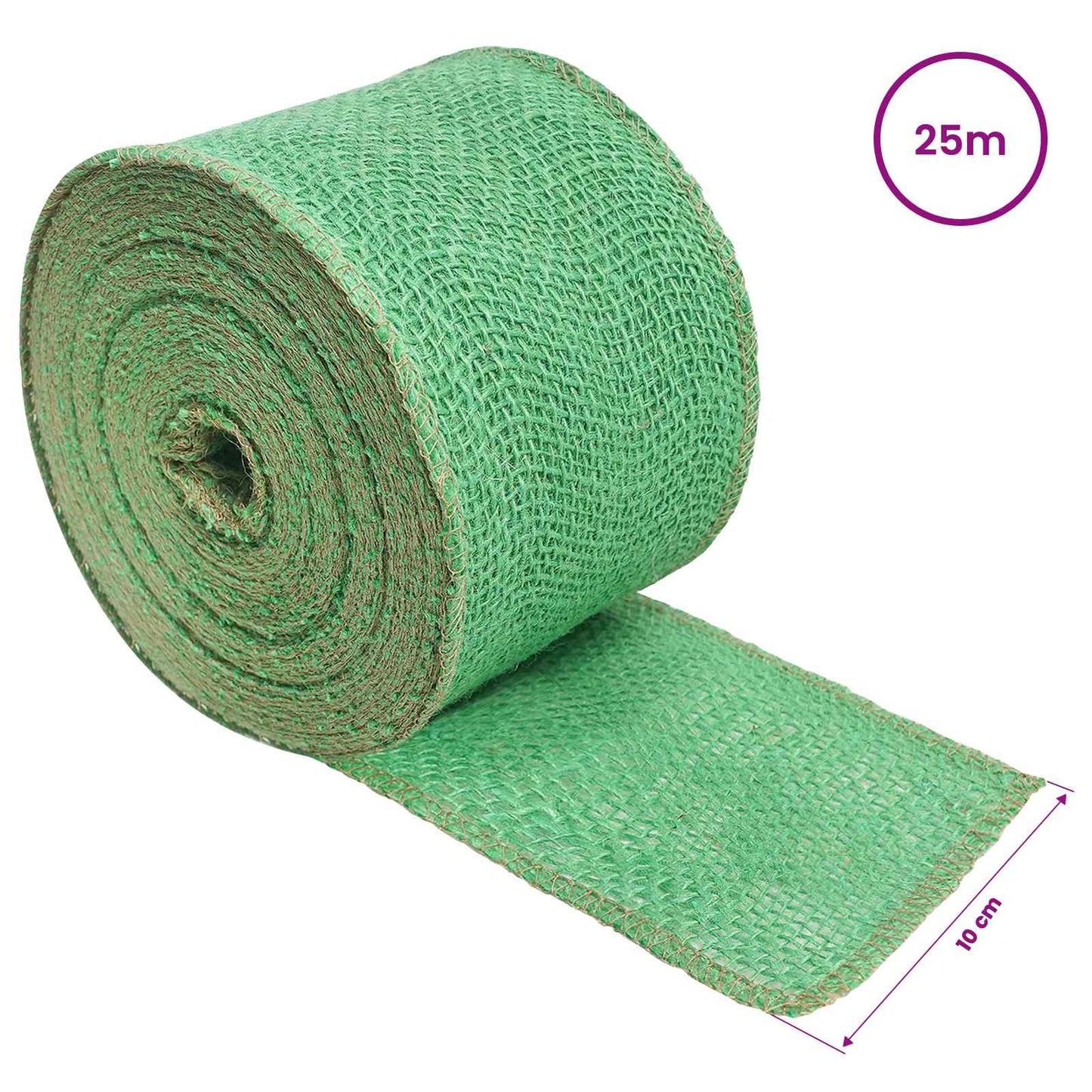 Jute Rull grønn 10 x 2500 cm