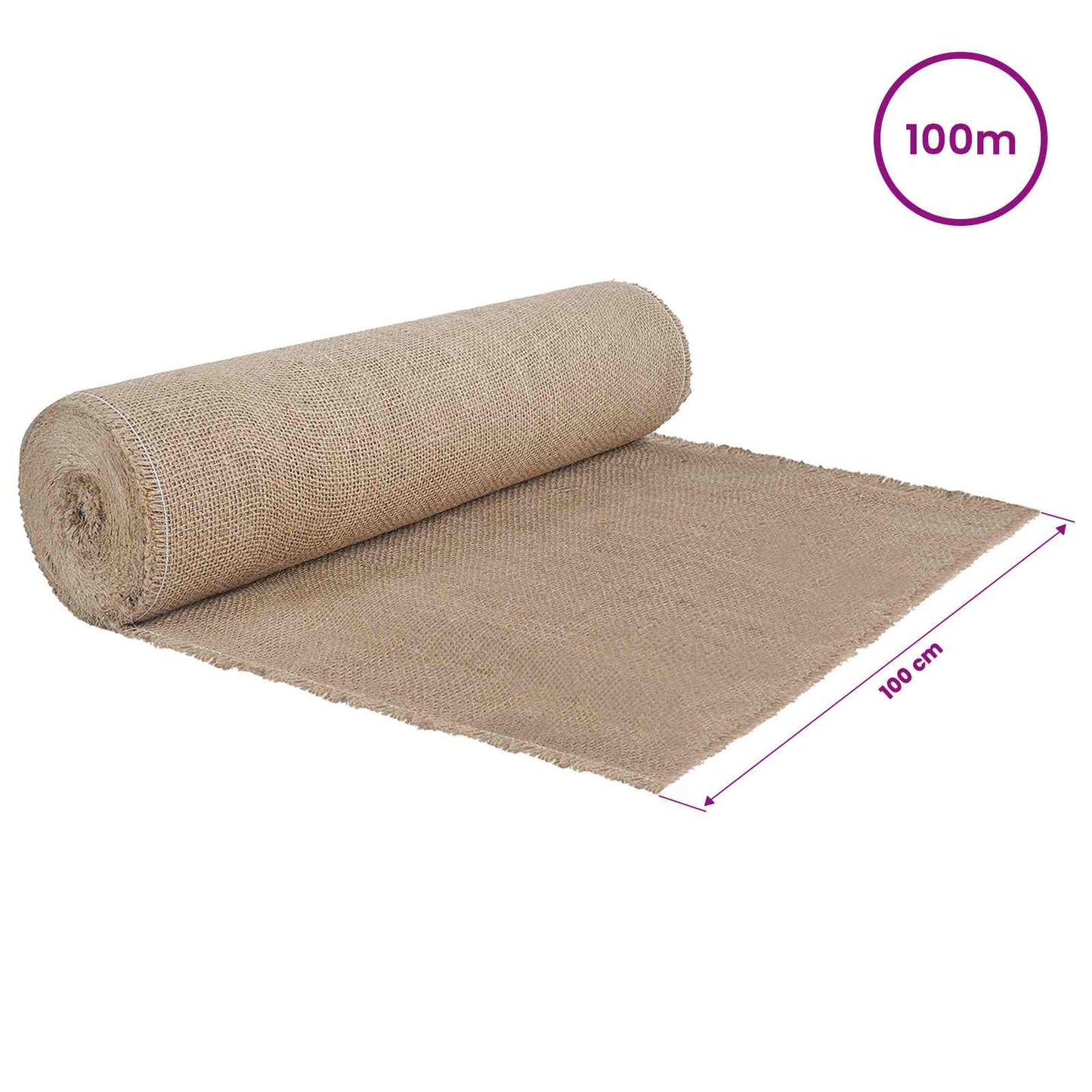 Jute Rull Naturlig 100 x 10000 cm