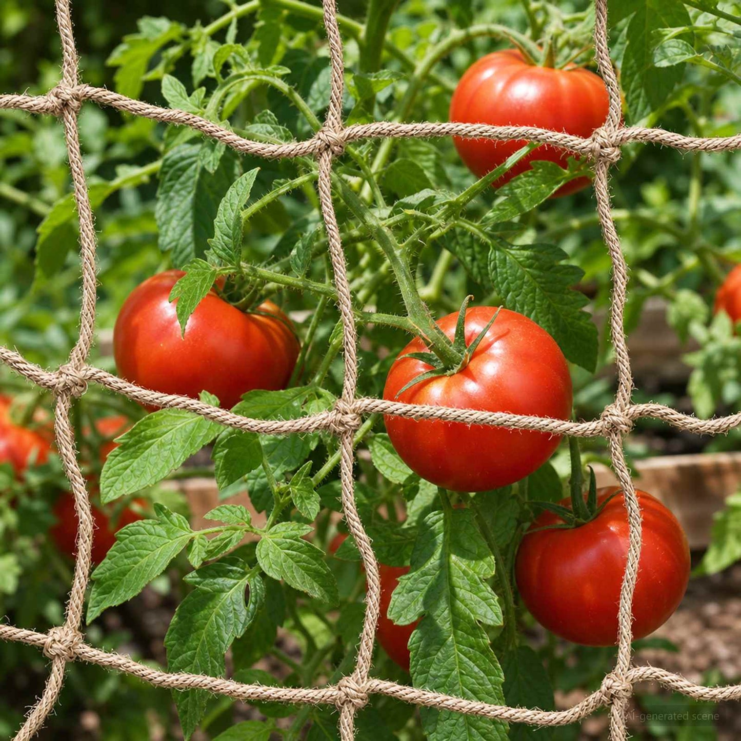 Jute Plante Støtte Nett Naturlig 1 x 5 m 100% Tossa Jute