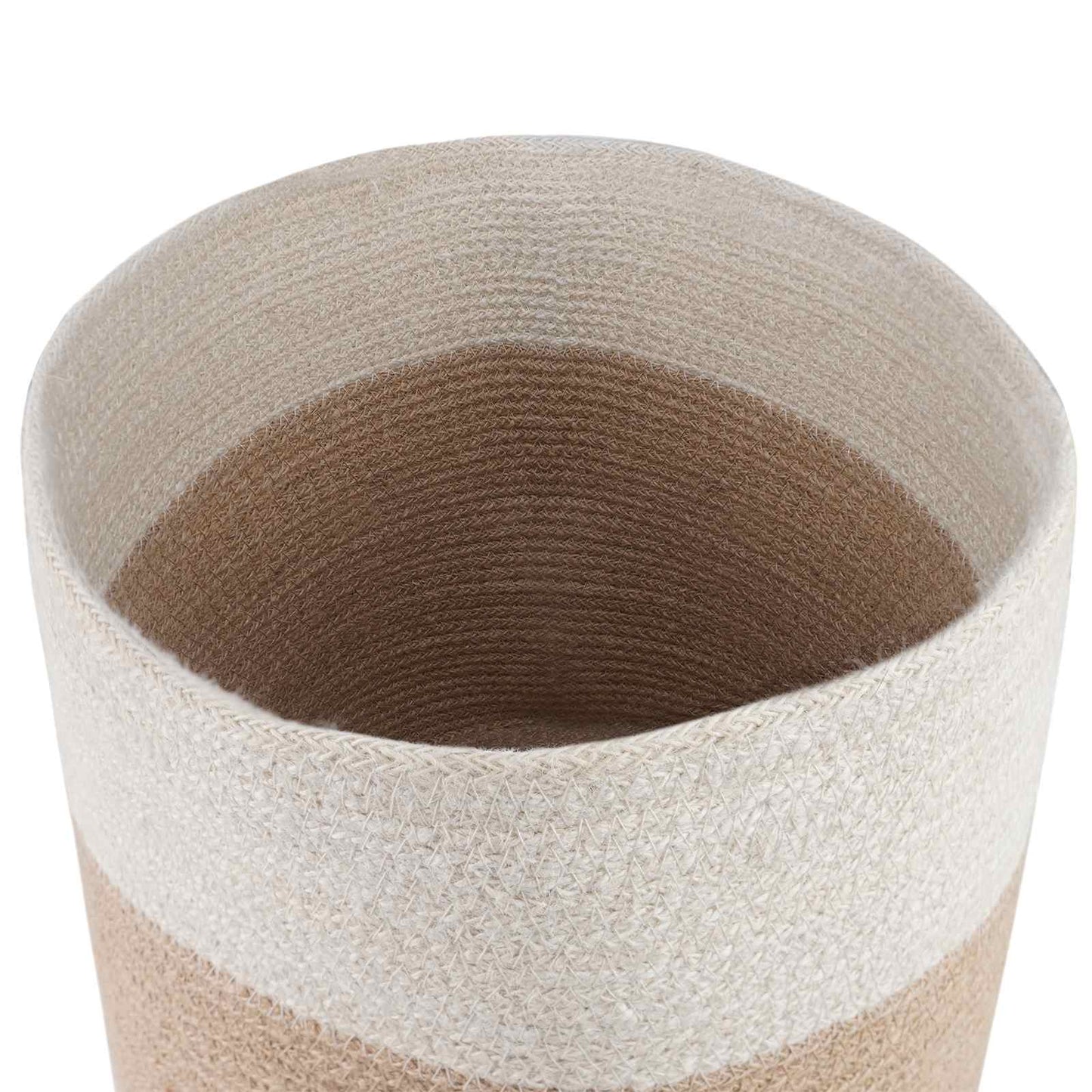 Plantepotte Sett 2 pcs Naturlig og Hvit Ø 28 x 28 cm