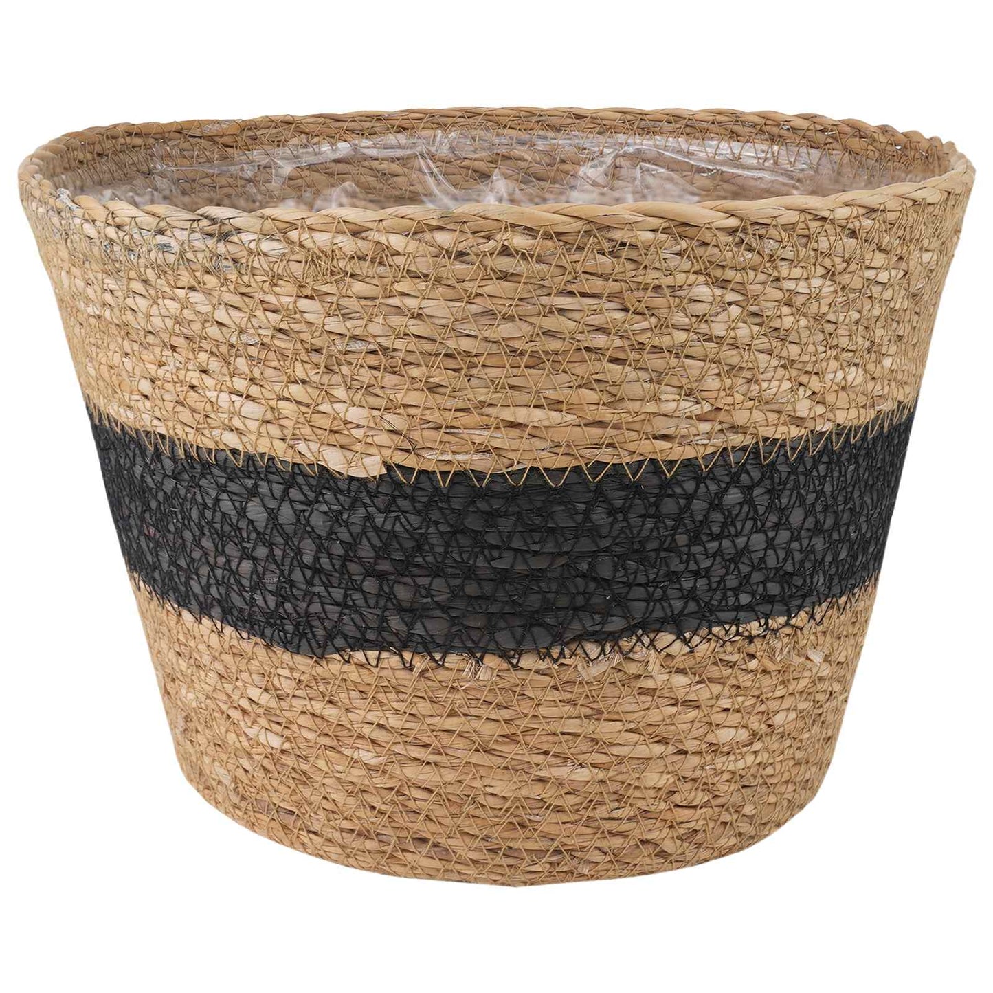 Sjøgress plantekurver 3 pcs Naturlig og svart Ø26 x 19 cm