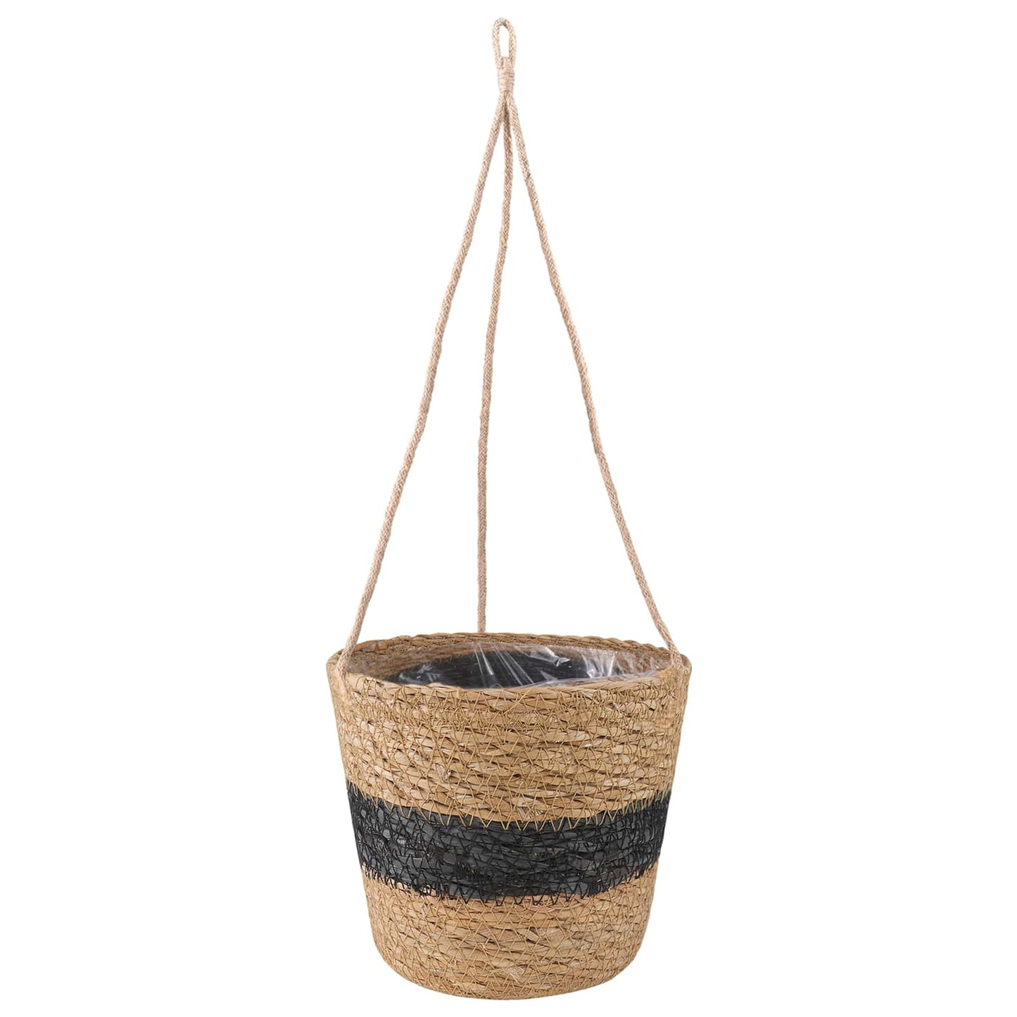 Sjøgress plantekurver 3 pcs Naturlig og svart Ø26 x 19 cm