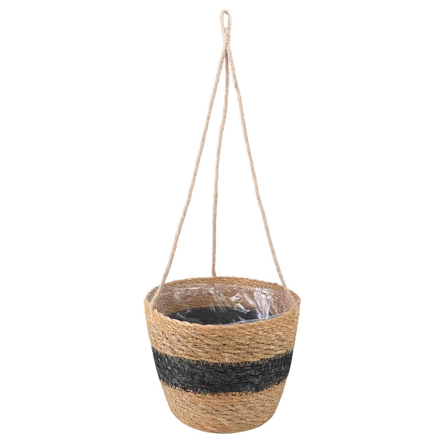 Sjøgress plantekurver 3 pcs Naturlig og svart Ø26 x 19 cm