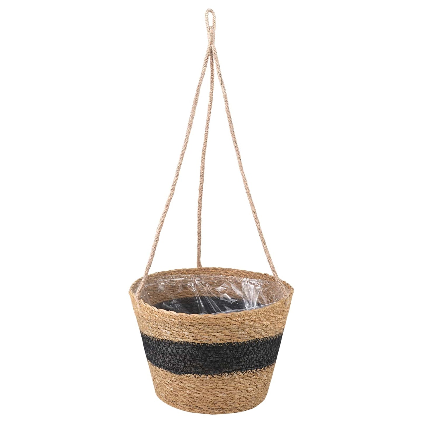 Sjøgress plantekurver 3 pcs Naturlig og svart Ø26 x 19 cm