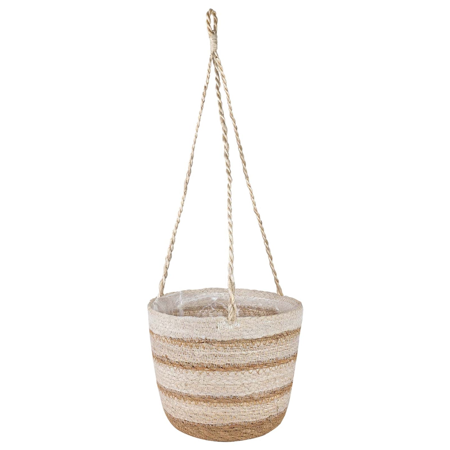 Sjøgress plantekurver 3 pcs Naturlig, Hvit og Beige Ø26 x 19 cm