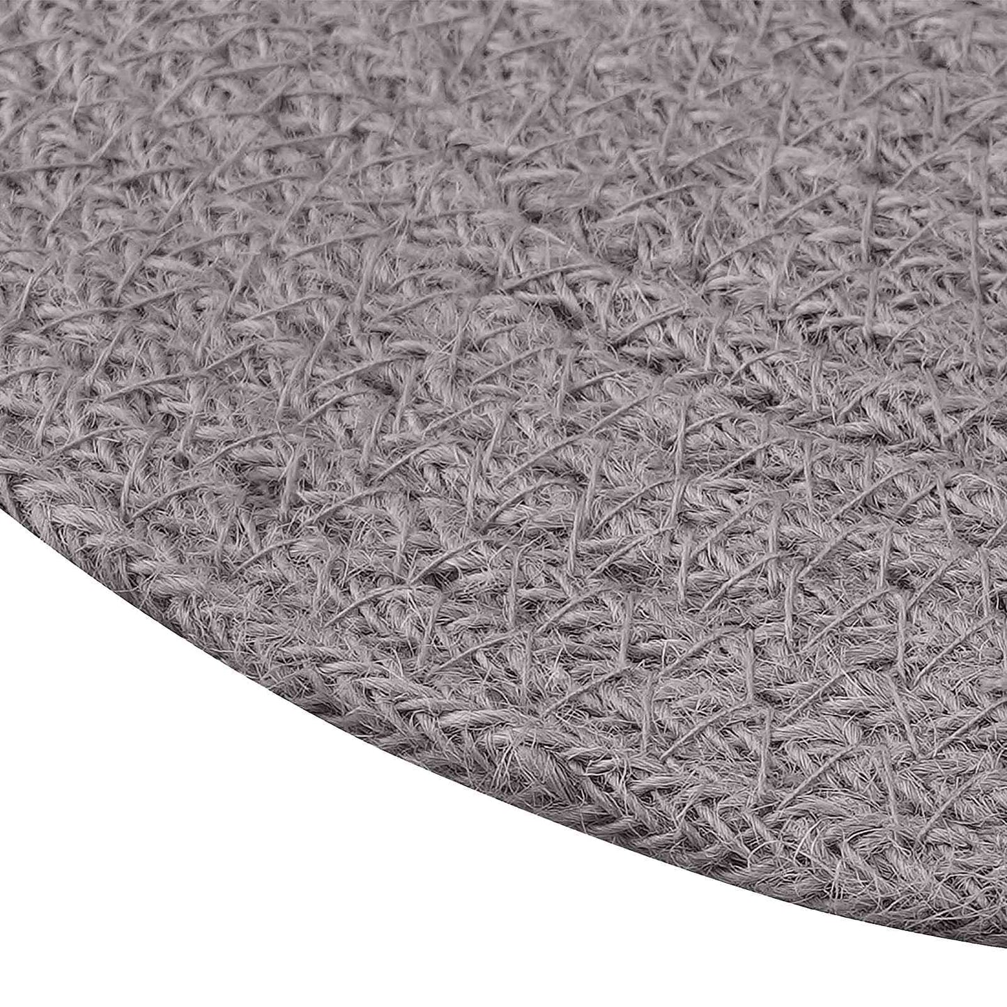 Jute Placemets 12 pcs Grå Ø 30 cm 100% Tossa Jute