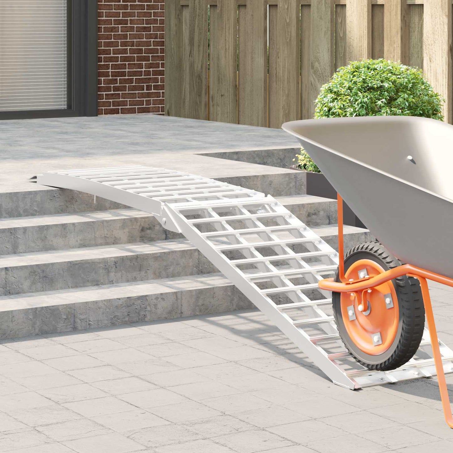 Motorsykkel Rampe 680 kg sølv 680 kg Aluminium