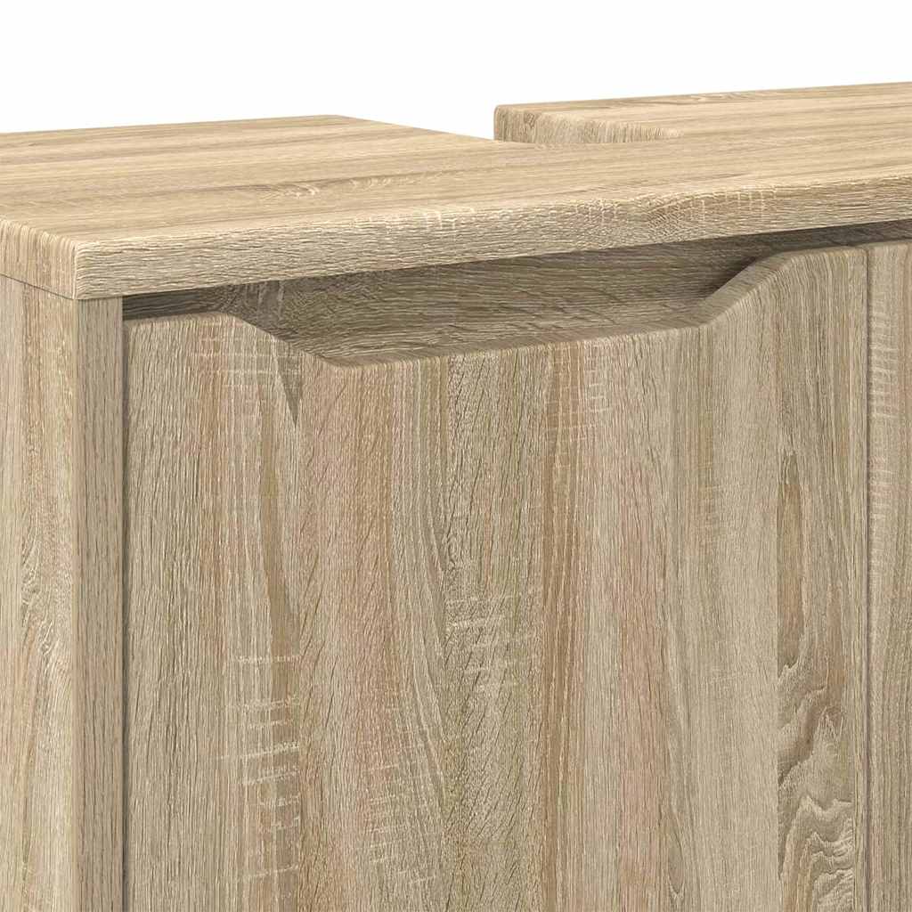 Bad vaskeskap med dør Sonoma eik 60 x 30 x 60 cm Konstruert tre