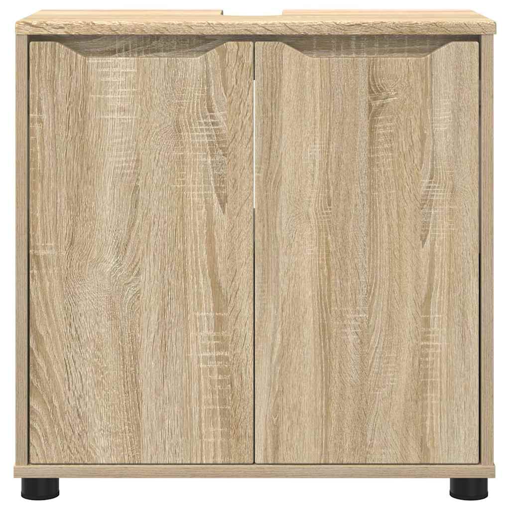 Bad vaskeskap med dør Sonoma eik 60 x 30 x 60 cm Konstruert tre