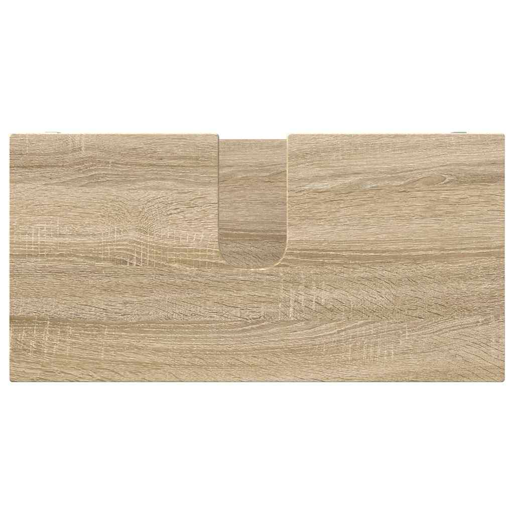 Bad vaskeskap med dør Sonoma eik 60 x 30 x 60 cm Konstruert tre
