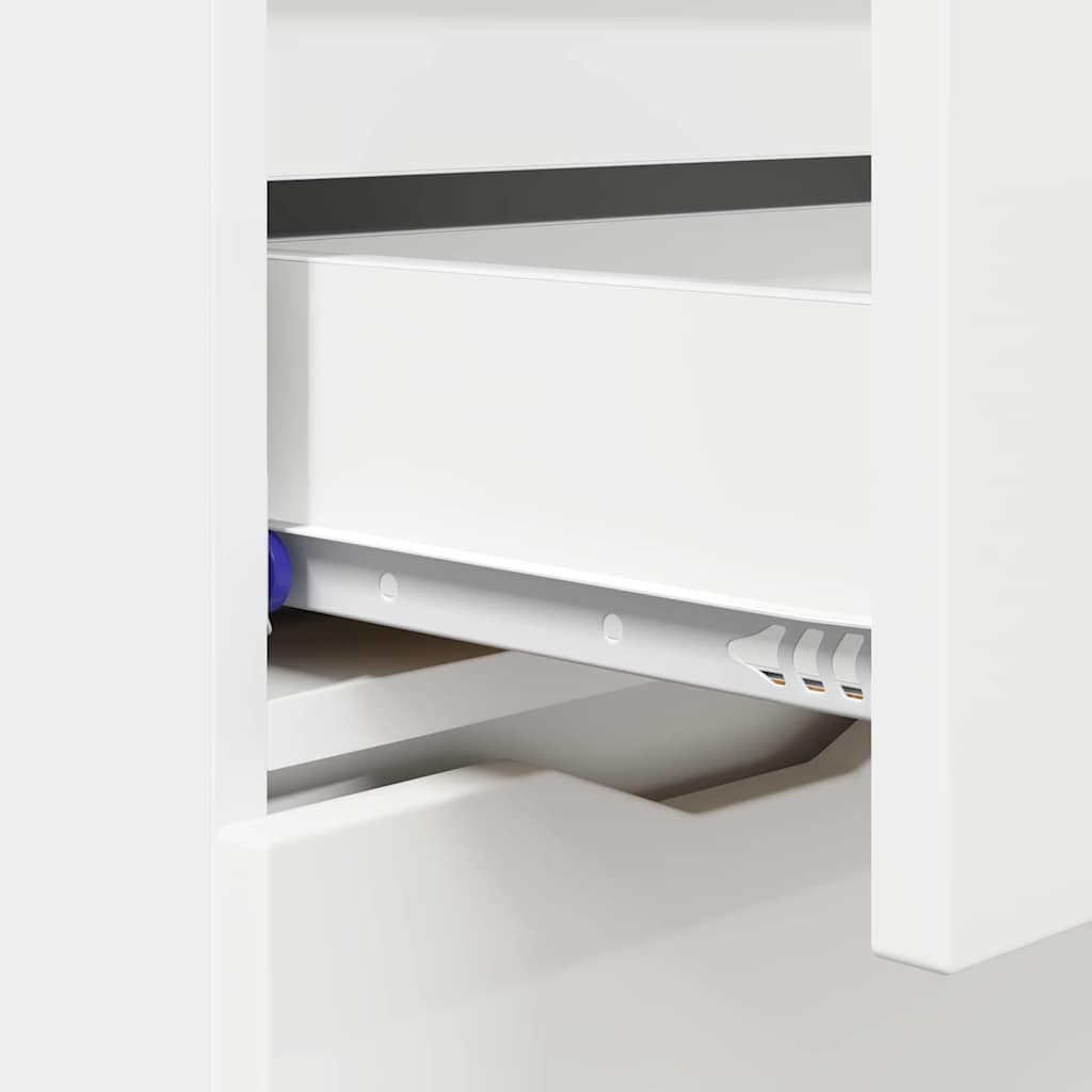 Serviesskap med skuff Hvit 100 x 30 x 65,6 Konstruert tre