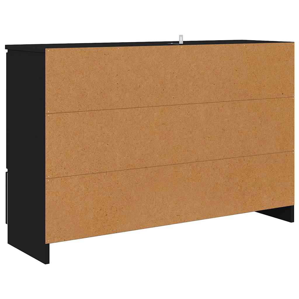 Serviesskap med skuff Svart 100 x 30 x 65,6 Konstruert tre