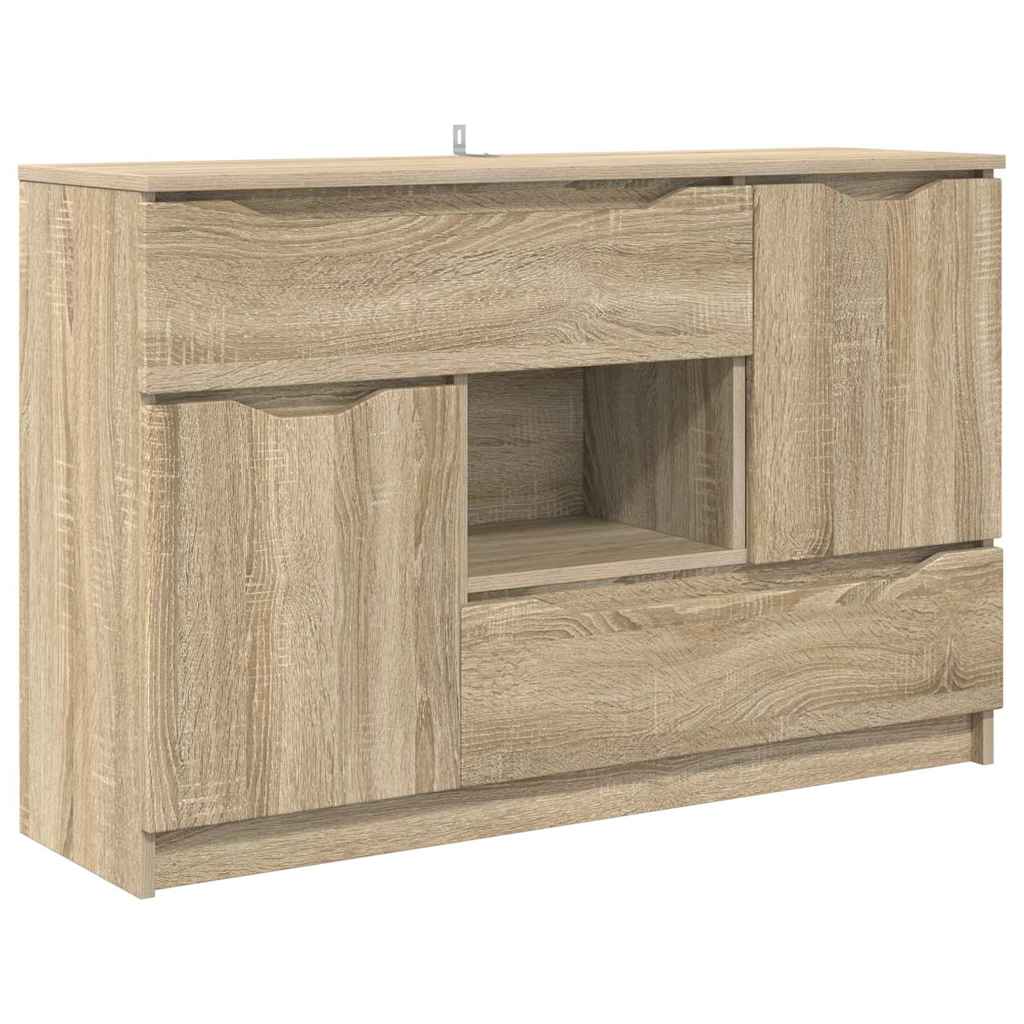 Serviesskap med skuff Sonoma eik 100 x 30 x 65,6 Konstruert tre