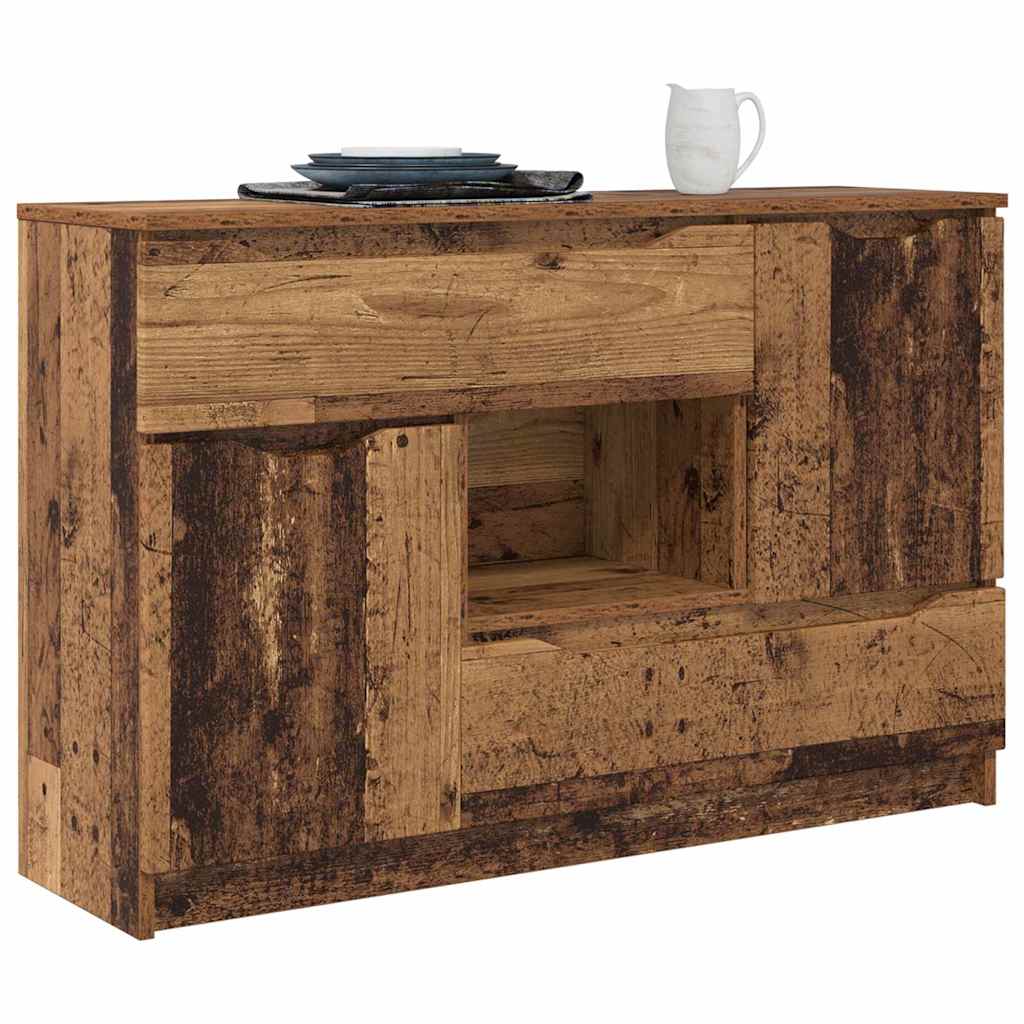 Serviesskap med skuff Gamle tre 100 x 30 x 65,6 Konstruert tre