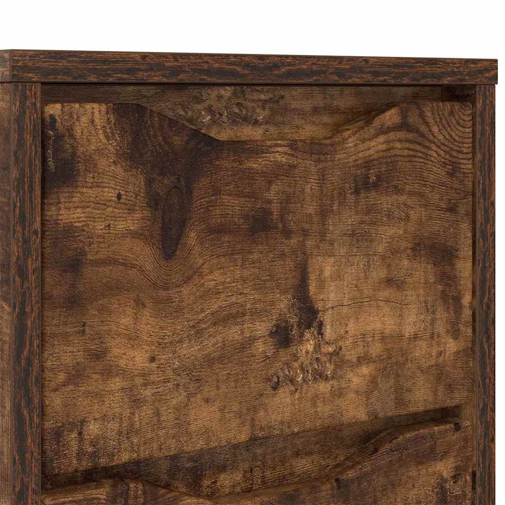 Nattbord 2 pcs Røkt eik 30,5 x 30 x 43 cm Konstruert tre