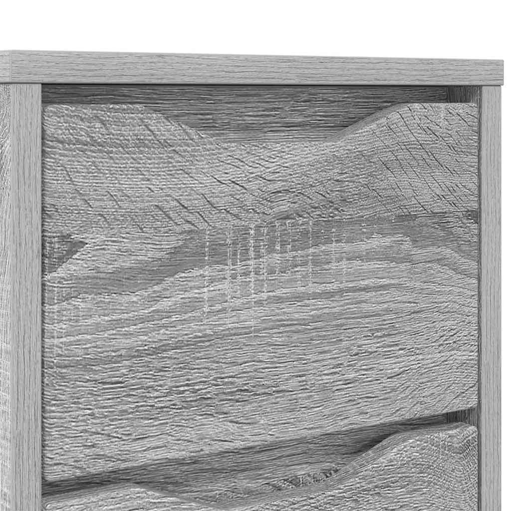 Nattbord med skuff Grå Sonoma 30,5 x 30 x 43 cm Konstruert tre