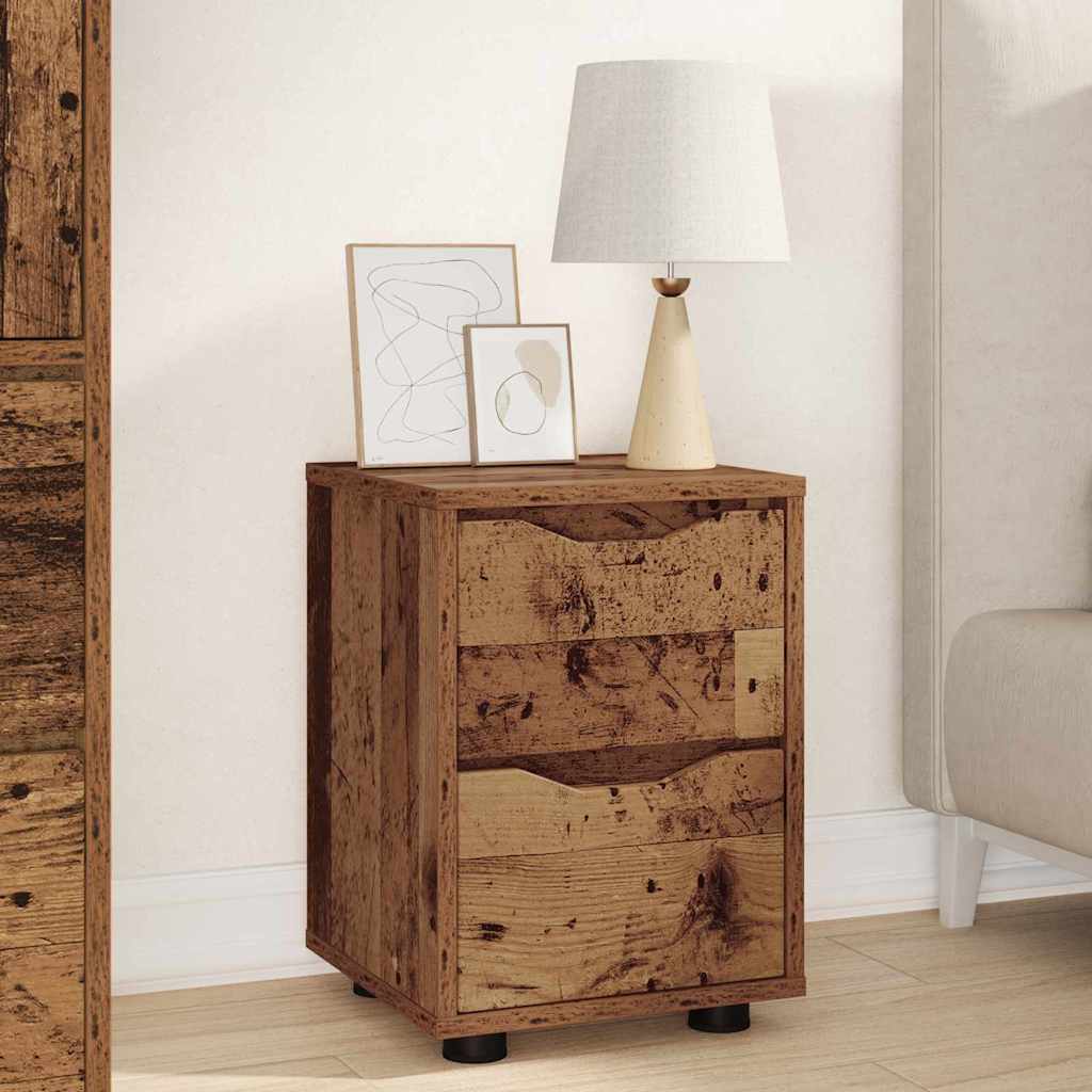 Nattbord 2 pcs Gamle tre 30,5 x 30 x 43 cm Konstruert tre