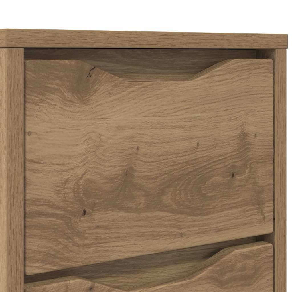 Nattbord 2 stk. Artisan Eik 30,5 x 30 x 43 cm Konstruert tre