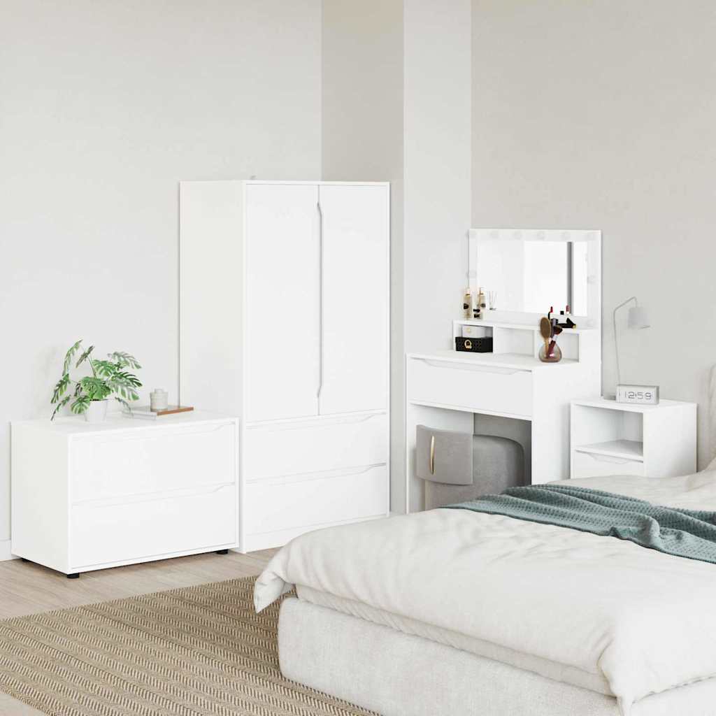 Oppbevaringsskap Hvit 80 x 48 x 57 cm Konstruert tre