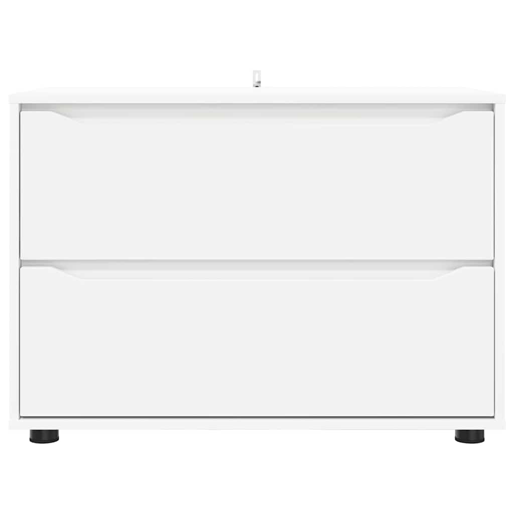 Oppbevaringsskap Hvit 80 x 48 x 57 cm Konstruert tre