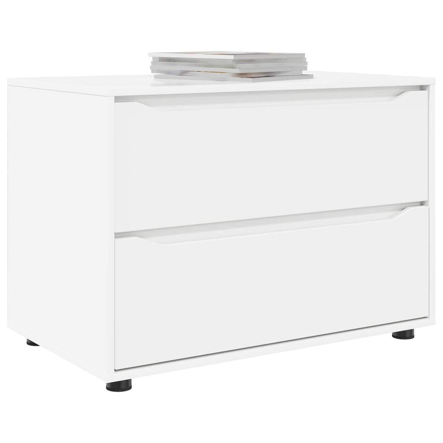 Oppbevaringsskap 80 x 48 x 57 cm Konstruert tre Hvit