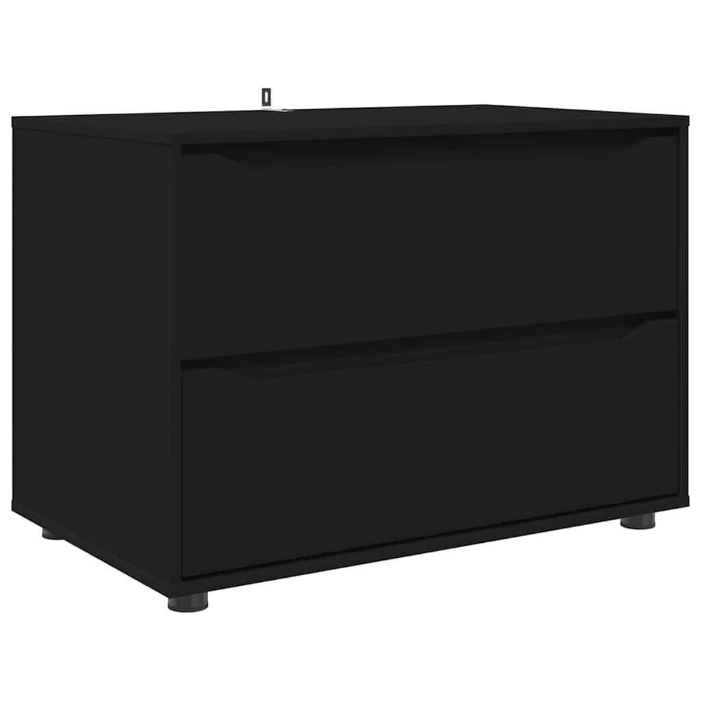 Oppbevaringsskap Svart 80 x 48 x 57 cm Konstruert tre