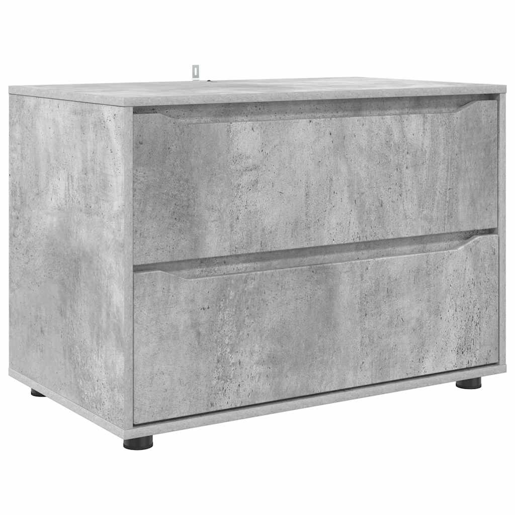 Oppbevaringsskap Betonggrå 80 x 48 x 57 cm Konstruert tre