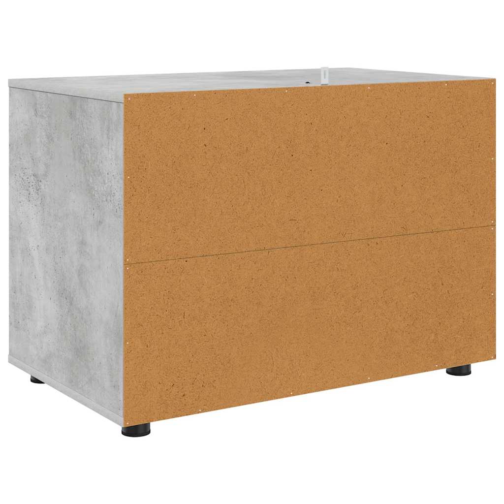Oppbevaringsskap Betonggrå 80 x 48 x 57 cm Konstruert tre