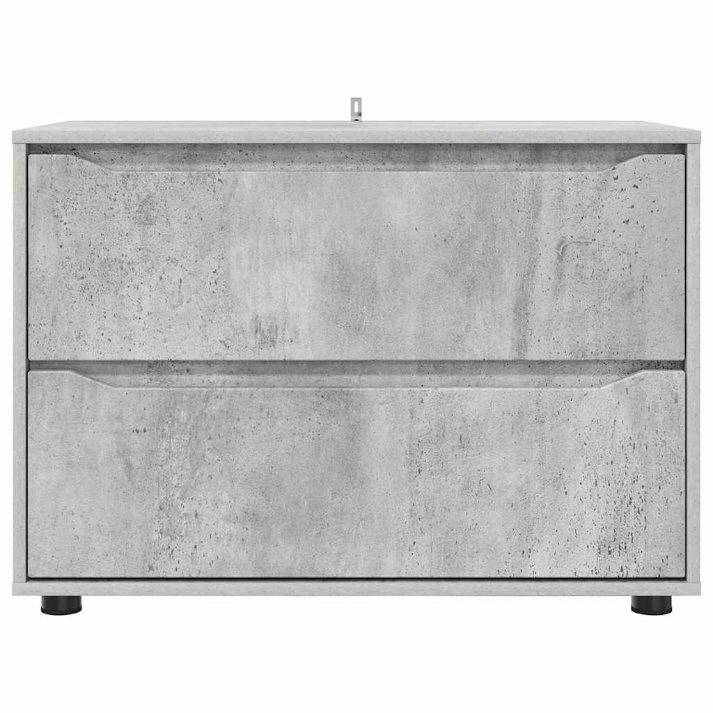 Oppbevaringsskap Betonggrå 80 x 48 x 57 cm Konstruert tre