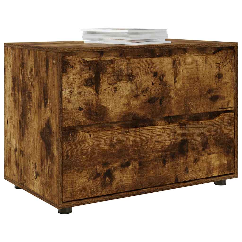 Oppbevaringsskap Røkt eik 80 x 48 x 57 cm Konstruert tre