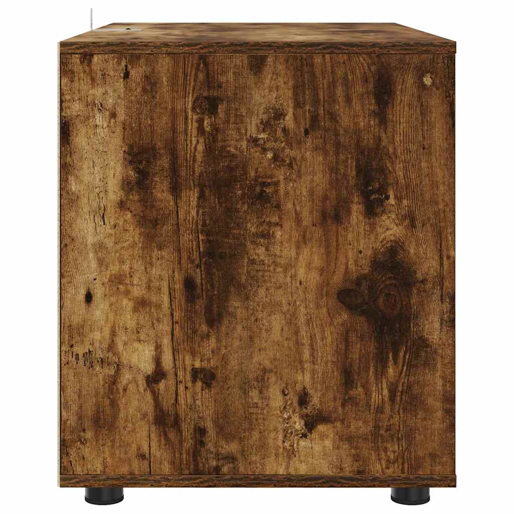 Oppbevaringsskap Røkt eik 80 x 48 x 57 cm Konstruert tre