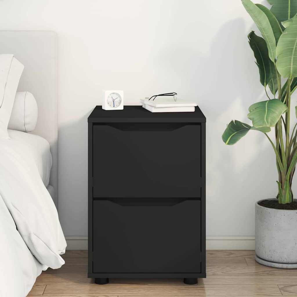 Oppbevaringsskap Svart 40 x 48 x 57 cm Konstruert tre