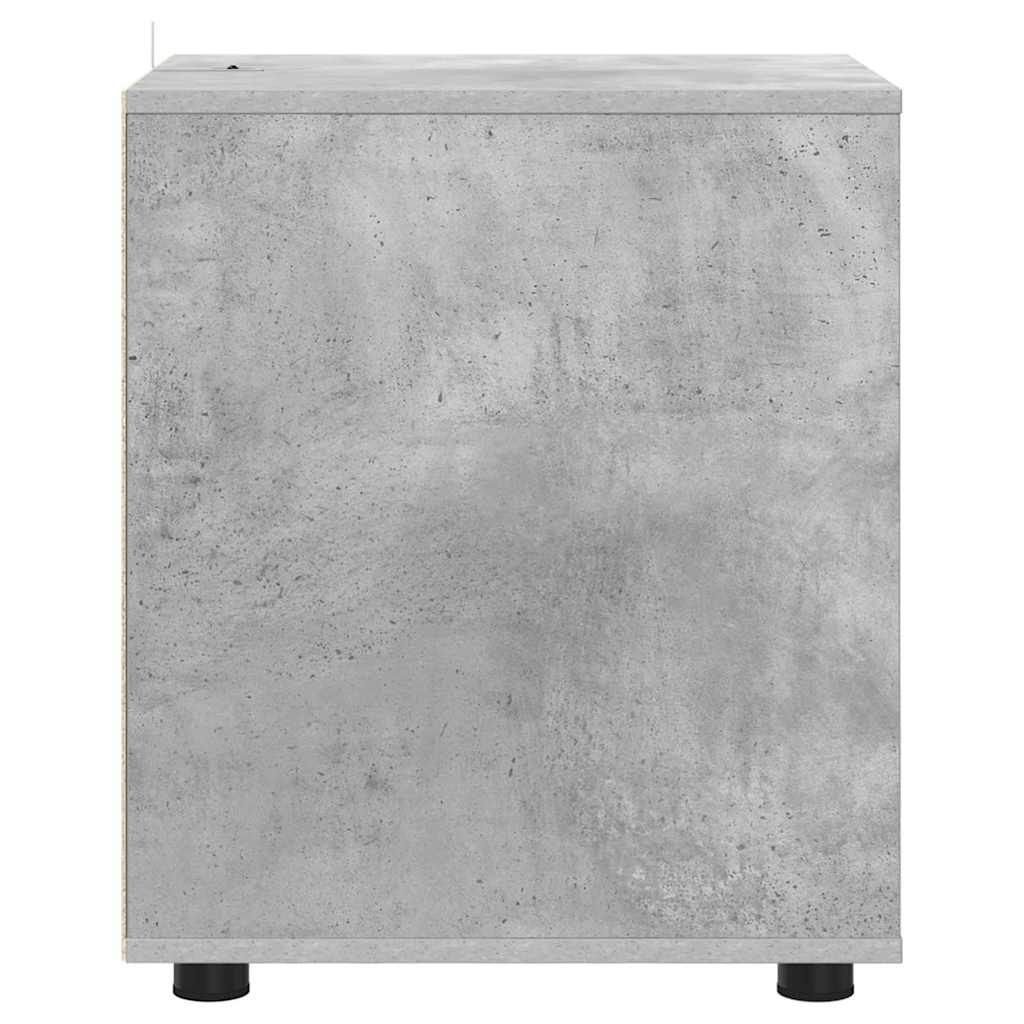 Oppbevaringsskap Betonggrå 40 x 48 x 57 cm Konstruert tre
