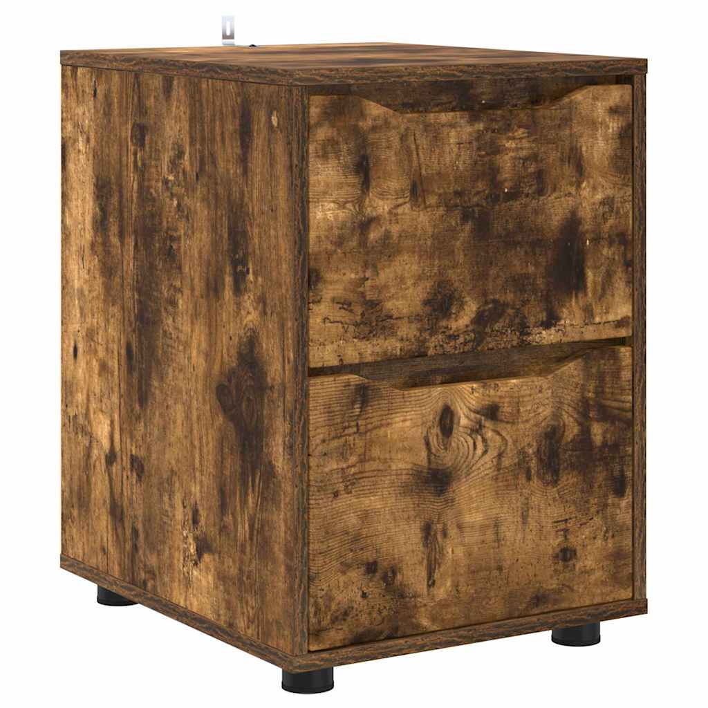 Oppbevaringsskap Røkt eik 40 x 48 x 57 cm Konstruert tre