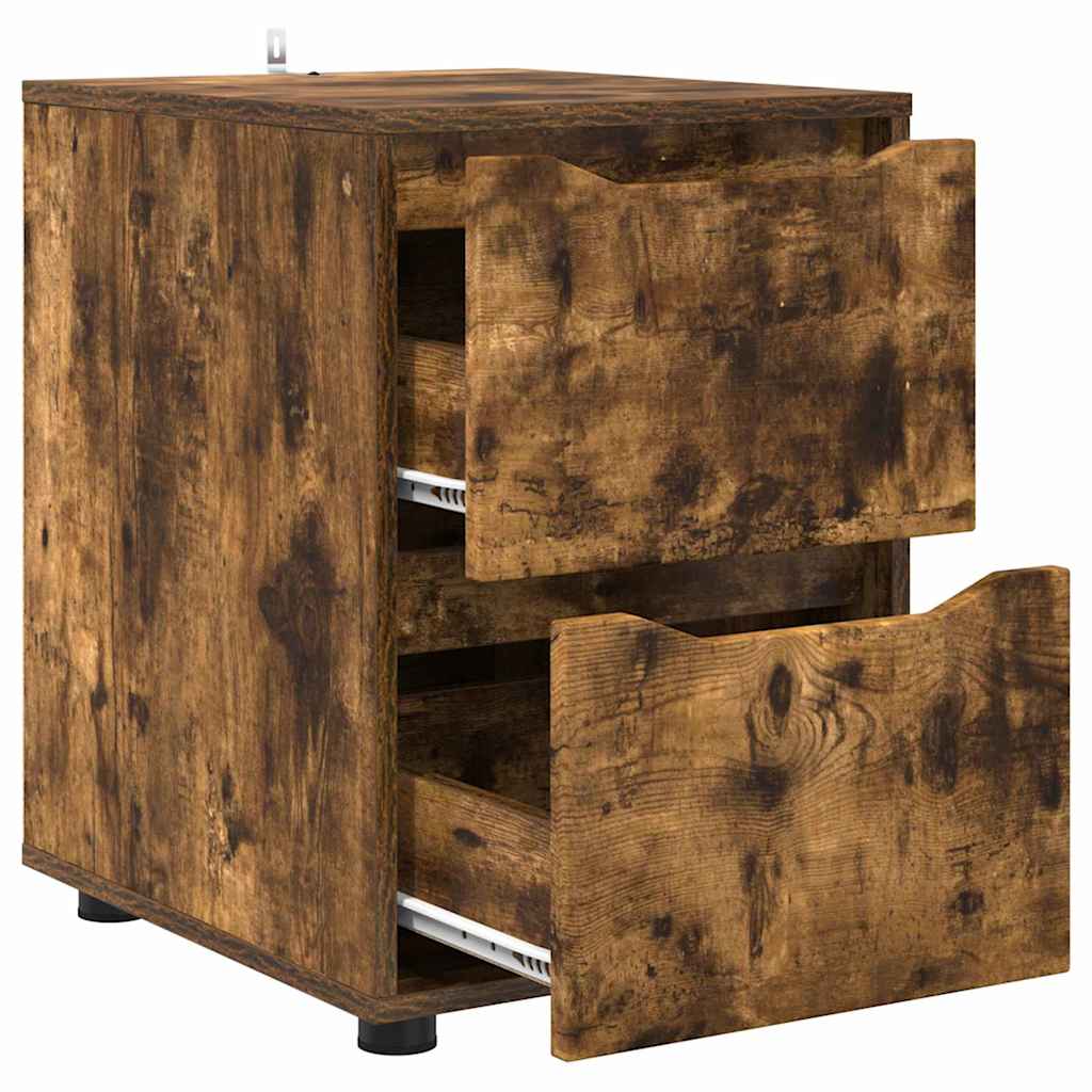 Oppbevaringsskap Røkt eik 40 x 48 x 57 cm Konstruert tre