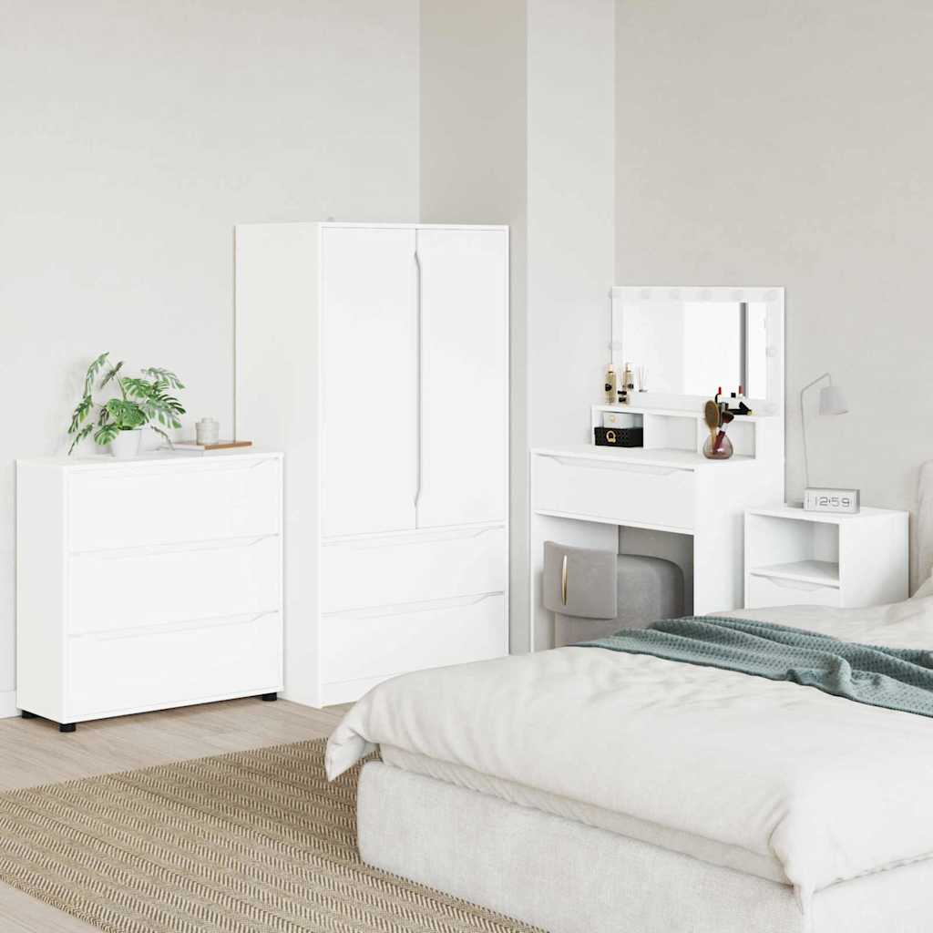 Oppbevaringsskap Hvit 80 x 31 x 81 cm Konstruert tre