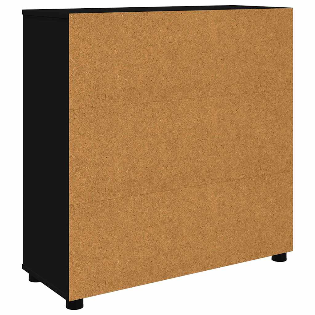 Oppbevaringsskap Svart 80 x 31 x 81 cm Konstruert tre